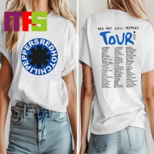 Return Of The Dream Canteen Tour Red Hot Chili Peppers Classic Tour Tee 2024 Two Sided T-Shirt