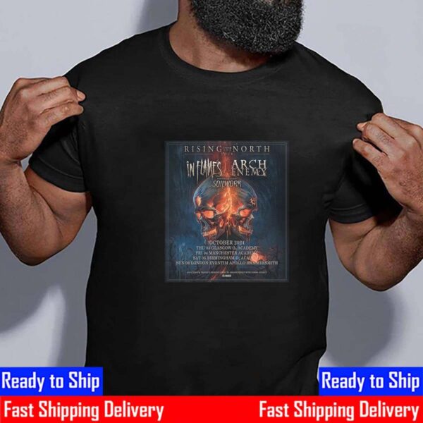 Rising From The North Tour 2024 In Flames With Special Guests Arch Enemy And Soilwork Essential T-Shirt