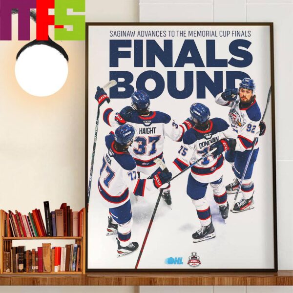 Saginaw Spirit Advances To The Memorial Cup Finals Bound OHL Decor Wall Art Poster Canvas