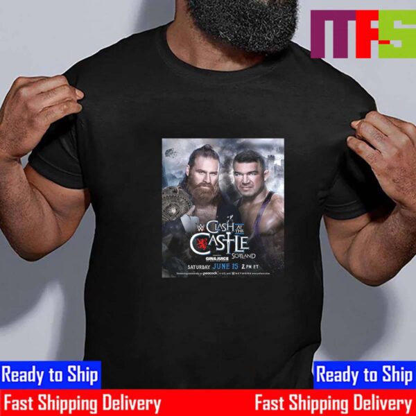 Sami Zayn Vs Chad Gable At WWE Clash At The Castle Scotland June 15th 2024 Essential T-Shirt