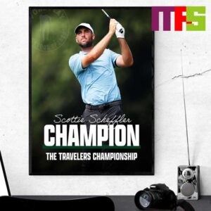 Scottie Scheffler 2024 Champions The Travelers Championship Home Decor Poster Canvas Scottie Scheffler 2024 Champions The Travelers Championship Home Decor Poster Canvas