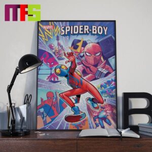 Spider Boy Marvel Comic On July 10th 2024 Chapter 9 Spider Voy vs Spider Verse Home Decor Poster Canvas