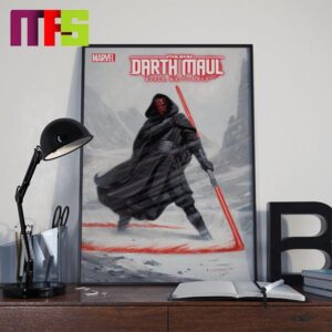 Star Wars Darth Maul Black White And Red Marvel Comic On July 31st 2024 Chapter 4 Where Is The Darkest Side Of The Force Home Decor Poster Canvas