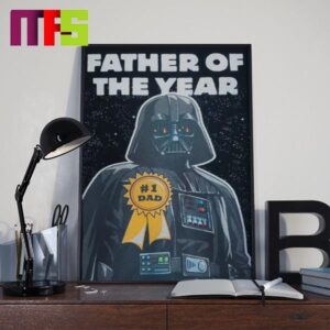 Star Wars Darth Vader Father Of The Year 1 Dad Home Decor Poster Canvas