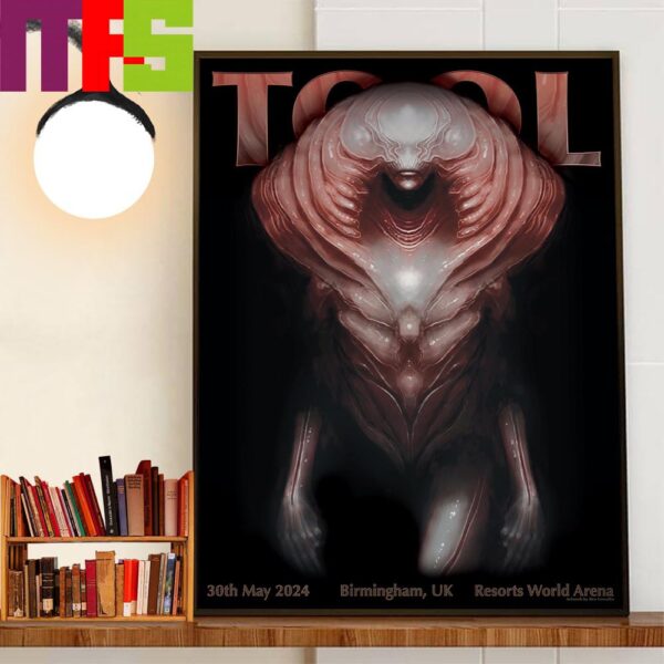 TOOL Effing TOOL Limited Merch Poster With Support From Night Verses In Resorts World Arena At Birmingham UK May 30th 2024 Decor Wall Art Poster Canvas