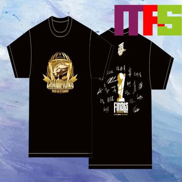 Taiwan Beer Leopards The Overall Winner Commemorates 2024 Signature Two Sided T-Shirt