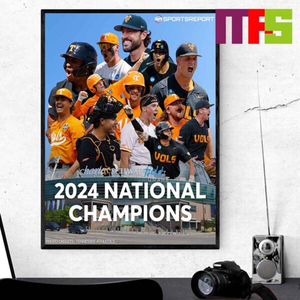 Tennessee Volunteers Are 2024 National Champions The First Time Ever Home Decor Poster Canvas