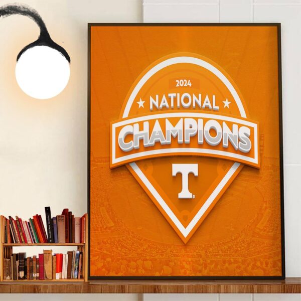 Tennessee Volunteers Baseball Wins First NCAA Mens College World Series National Champions Title Decor Wall Art Poster Canvas