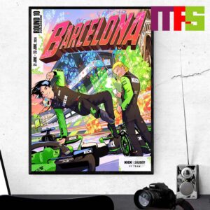 The Adventures Of Stake F1 Team Spanish GP 2024 Barcelona Home Decor Poster Canvas