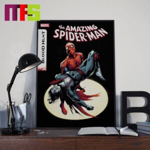 The Amazing Spider Man Blood Hunt Marvel Comic On July 17th 2024 Chapter 3 Home Decor Poster Canvas