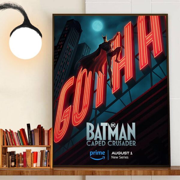 The Bat Is Back Batman Caped Crusader Premieres August 1st 2024 Decor Wall Art Poster Canvas