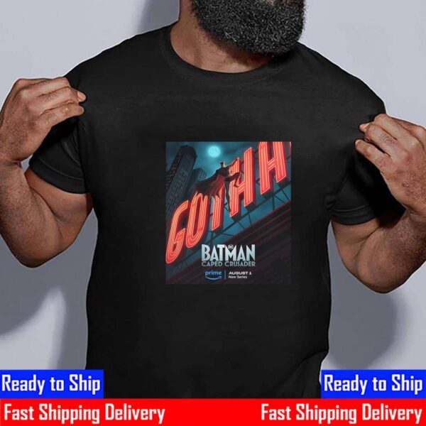 The Bat Is Back Batman Caped Crusader Premieres August 1st 2024 Essential T-Shirt