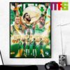 Jayson Tatum The Most Playoff Points Scored Before Turning 27 In NBA History Home Decor Poster Canvas