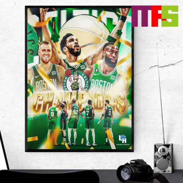 The Boston Celtics 2024 NBA Finals Pass The Laker Have The Most Champions In History Home Decor Poster Canvas