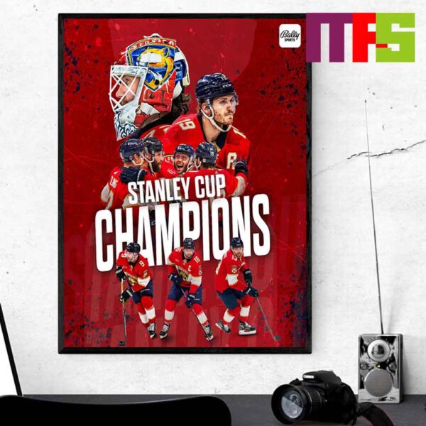 The Florida Panthers Win Stanley Cup Champions 2024 Home Decor Poster Canvas