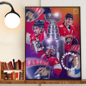 The Florida Panthers Win The 2024 Stanley Cup For The First Time In Franchise History Decor Wall Art Poster Canvas