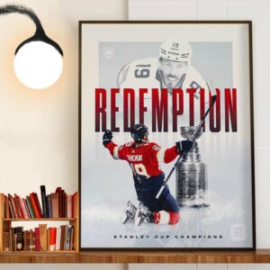 The Florida Panthers Wins The 2024 Stanley Cup After Losing Final Last Year Decor Wall Art Poster Canvas