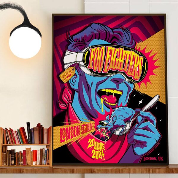 The Future Is Now Foo Fighters At London Stadium London UK June 20th 2024 Wall Art Decor Poster Canvas