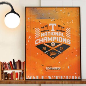 The Kings Of College Baseball Reside On Rocky Top Tennessee Volunteers Baseball Are 2024 NCAA MCWS National Champions Decor Wall Art Poster Canvas