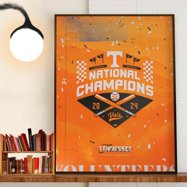 The Kings Of College Baseball Reside On Rocky Top Tennessee Volunteers Baseball Are 2024 NCAA MCWS National Champions Decor Wall Art Poster Canvas