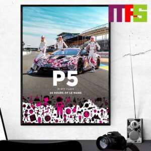 The Race In P5 First Year 2024 Hours Of Le Mans Home Decor Poster Canvas