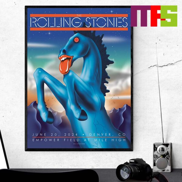 The Rolling Stones Empower Field At Mile High On June 20th 2024 Home Decor Poster Canvas