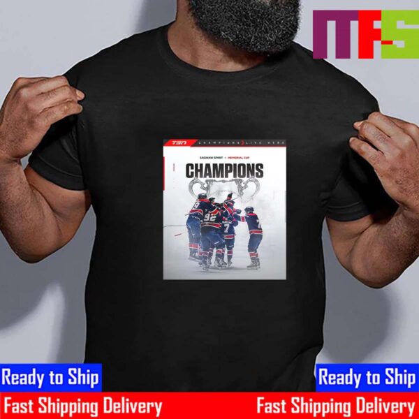 The Saginaw Spirit Are The 2024 Memorial Cup Champions Essential T-Shirt