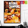 The Tennessee Volunteers Are National Champions 2024 The First Time Ever Home Decor Poster Canvas