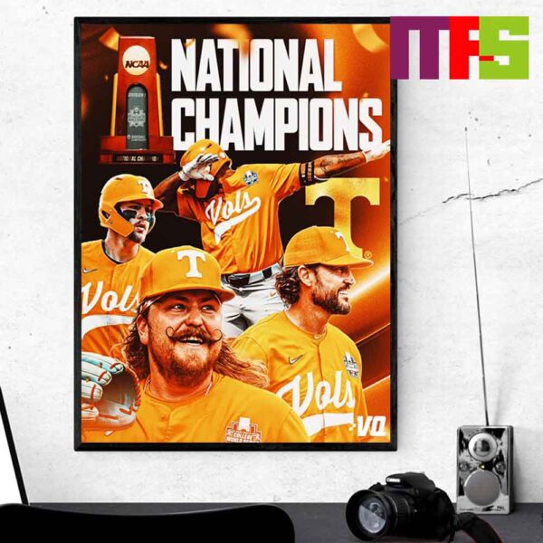 The Tennessee Volunteers Are National Champions 2024 Home Decor Poster Canvas