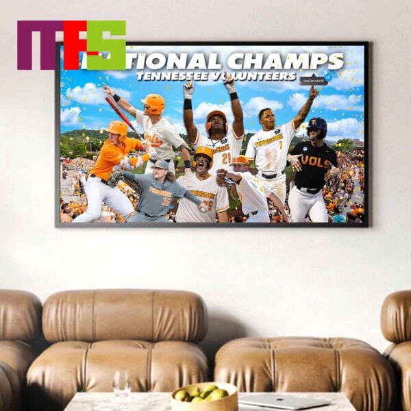 The Tennessee Volunteers are your 2024 College World Series Champions Home Decor Poster Canvas