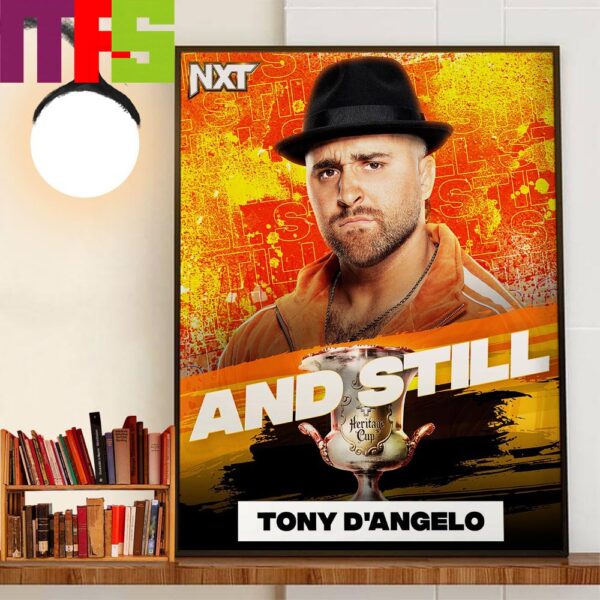 Tony DAngelo And Still WWE NXT Heritage Cup Champion Decor Wall Art Poster Canvas
