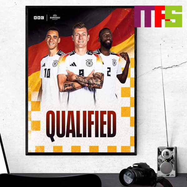 UEFA Euro 2024 Germany Are The First Team To Reach The Euro 2024 Knockout Round Home Decor Poster Canvas