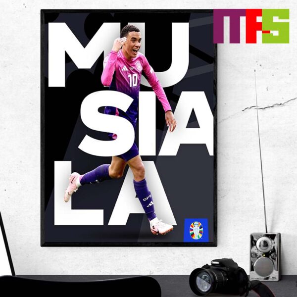 UEFA Euro 2024 Musiala Smashes Home To Put Germany In Front Home Decor Poster Canvas