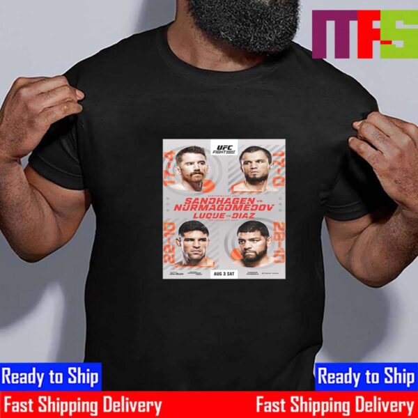 UFC Fight Night For Bantamweight Bout And Welterweight Bout August 3rd 2024 At UFC Abu Dhabi Essential T-Shirt