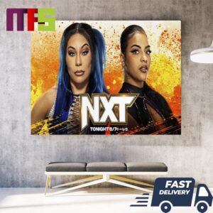 WWE Jaida Parker And Mia Yim NXT Battleground On June 12th 2024 Home Decor Poster Canvas