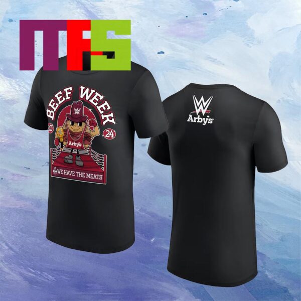 WWE x Arbys Beef Week 2024 Commemorate Arbys Momentous Seven Day Reign Of Juicy Two Sided T-Shirt