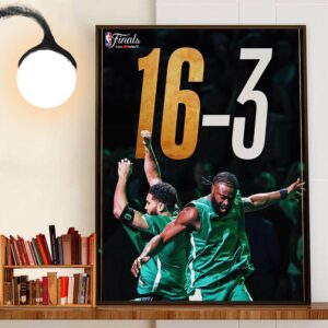 With A 16-3 Record The Boston Celtics Had The 2nd Best Playoff Winning Wall Art Decor Poster Canvas