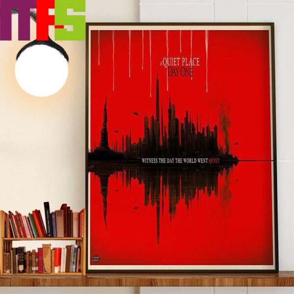 Witness The Day The World Went Quiet A Quiet Place Day One New Poster Decor Wall Art Poster Canvas