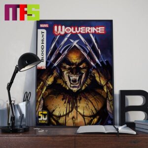Wolverine Blood Hunt Marvel Comic On July 24th 2024 Chapter 4 Lord Of The Vampires Home Decor Poster Canvas