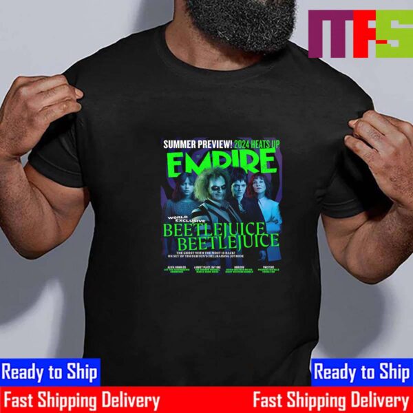 World-Exclusive Poster Beetlejuice Beetlejuice On Empire Issue July 2024 Essential T-Shirt