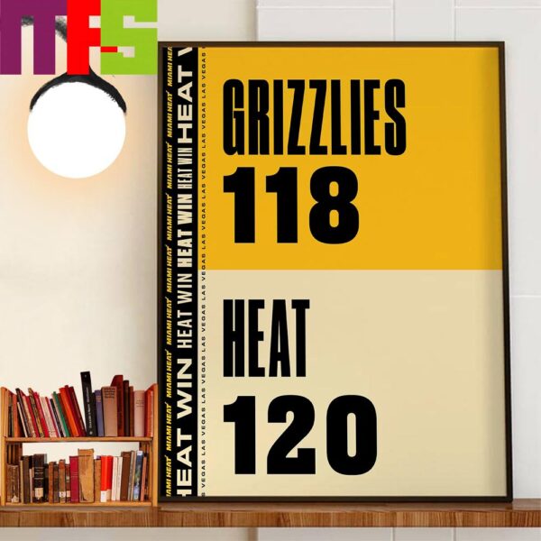 2024 NBA 2K25 NBA Summer League Championship Final Match Points Miami Heat 120-118 Memphis Grizzlies Decor Wall Art Poster Canvas