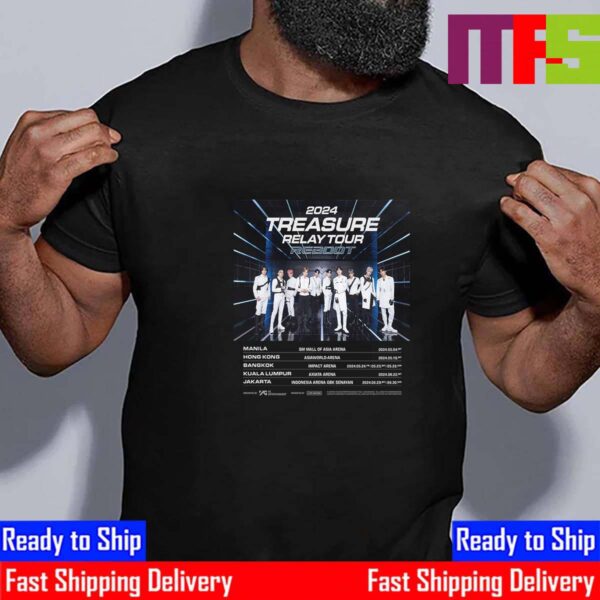 2024 Treasure Relay Tour Reboot Announcement Vintage T-Shirt