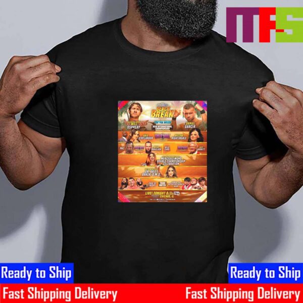 AEW Dynamite Beach Break Matchup Schedule Vintage T-Shirt