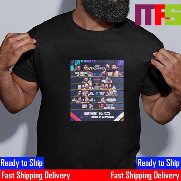 AEW Dynamite Matchup Schedule At KeyBank Center Buffalo NY Vintage T-Shirt