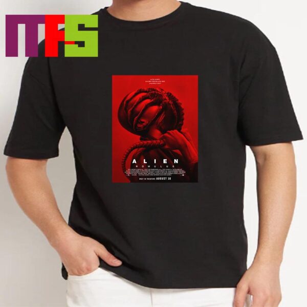 Alien Romulus 2024 Only In Theaters On August 16th Director Fede Alvarez And Cast Cailee Spaeny David Jonsson Archie Renaux Essential T-Shirt