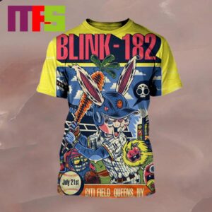 Blink-182 At Citi Field Queens New York City One More Time Tour On July 21st 2024 All Over Print Shirt