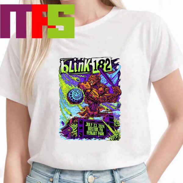 Blink-182 At Fenway Park In Boston Massachusetts One More Time Tour 2024 On July 23rd T-Shirt