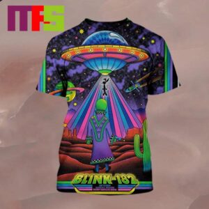 Blink-182 Tour Desert Diamond Arena Shirt Glendale AZ July 2nd 2024 All Over Print Shirt