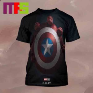 Captain America Brave New World Marvel Studio Only In Theaters February 14th 2025 All Over Print Shirt