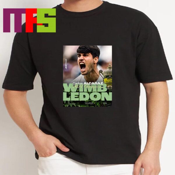 Carlos Alcaraz Is The 2024 Gentlemen Singles Champion Wimbledon ATP Tour London England Essential T-Shirt